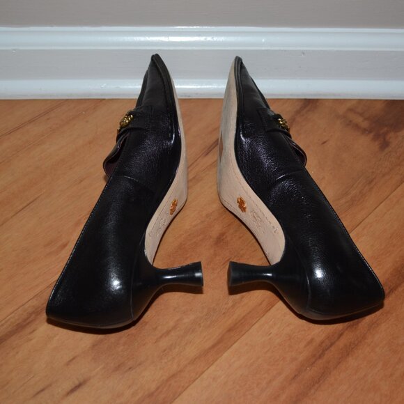 Tory Burch Perfect black leather Perrine Pointed Toe Pump/Heels, sz 9M - Picture 9 of 14